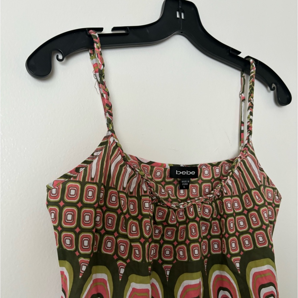 Bebe Vintage Mixed Print Boho Top - Picture 7 of 15